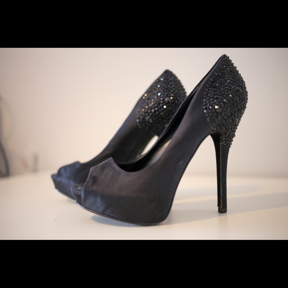 Aldo Black Platform Heel